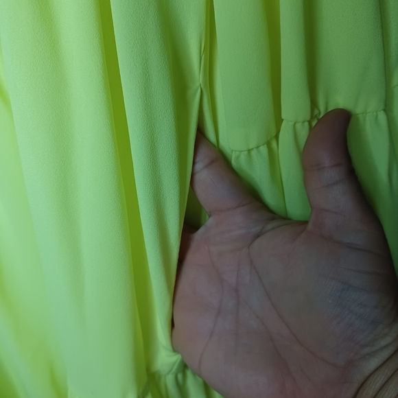 Elegant Long Green One Shoulder Evening Dresses With Slit A-Line Brazilian Chiff - Picture 7 of 9